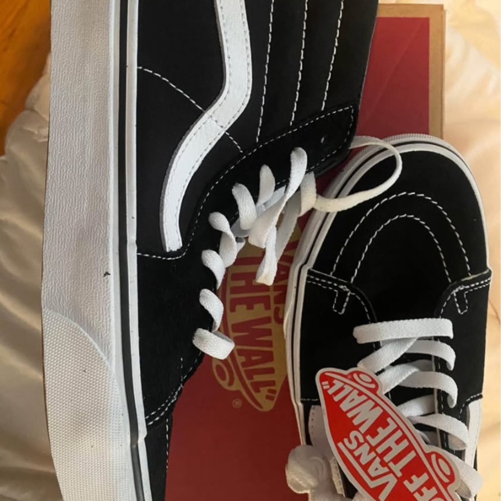 Vans Black and White Classic Sneakers